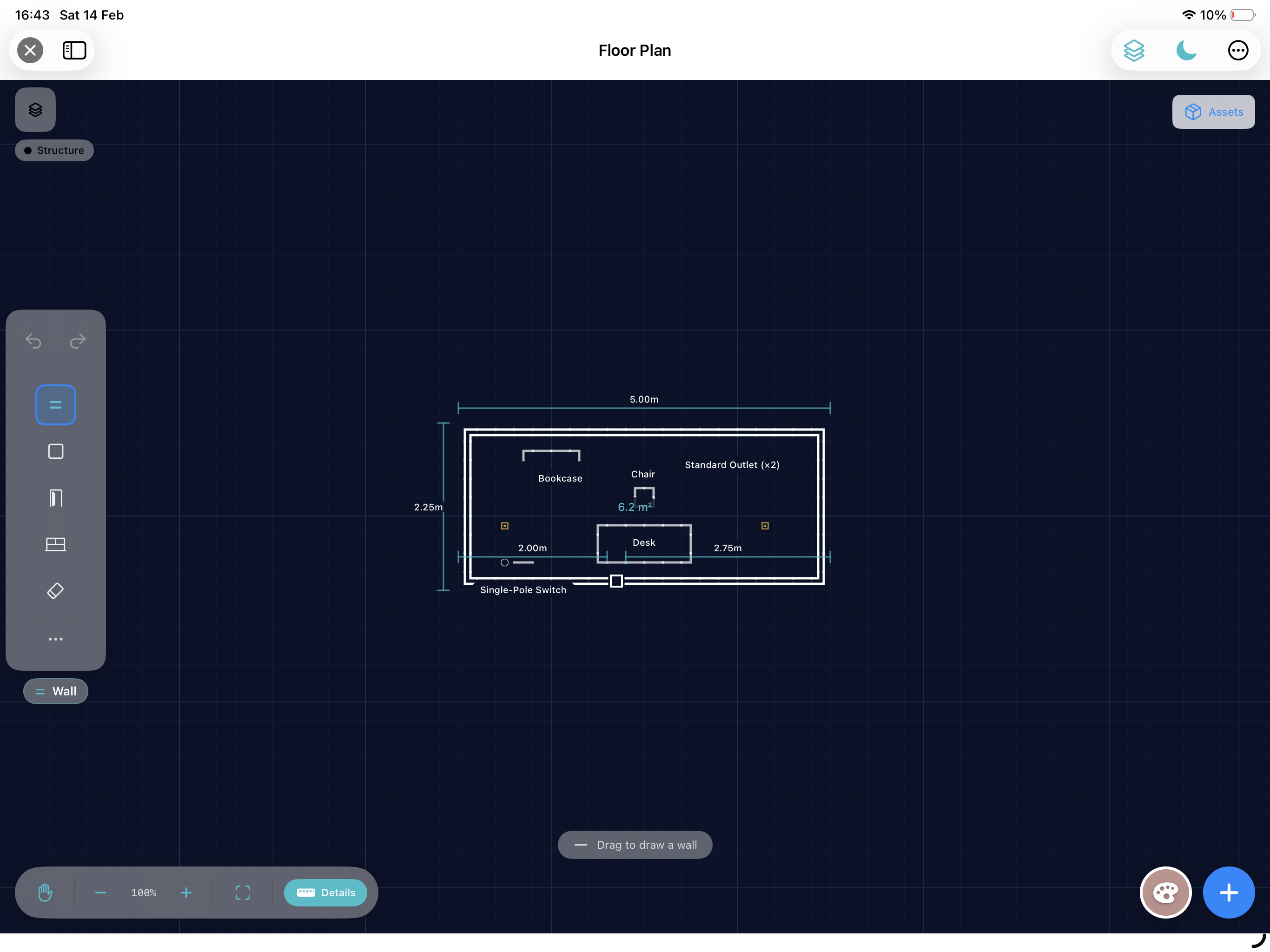 Small Office floor plan template